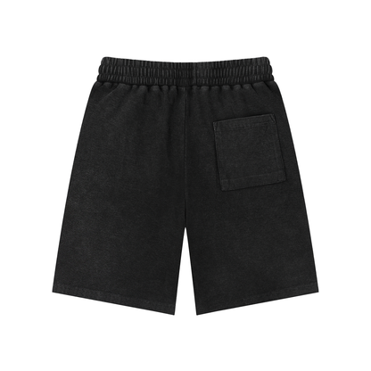 Serpent Mineral Wash Waffle Knit Shorts