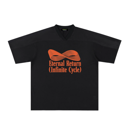 Classic Logo Mesh V-Neck Soccer Jersey