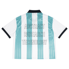 Unisex Boxy Striped Collared Soccer Jersey