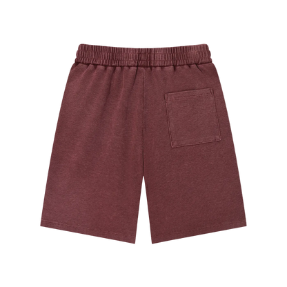 Serpent Mineral Wash Waffle Knit Shorts