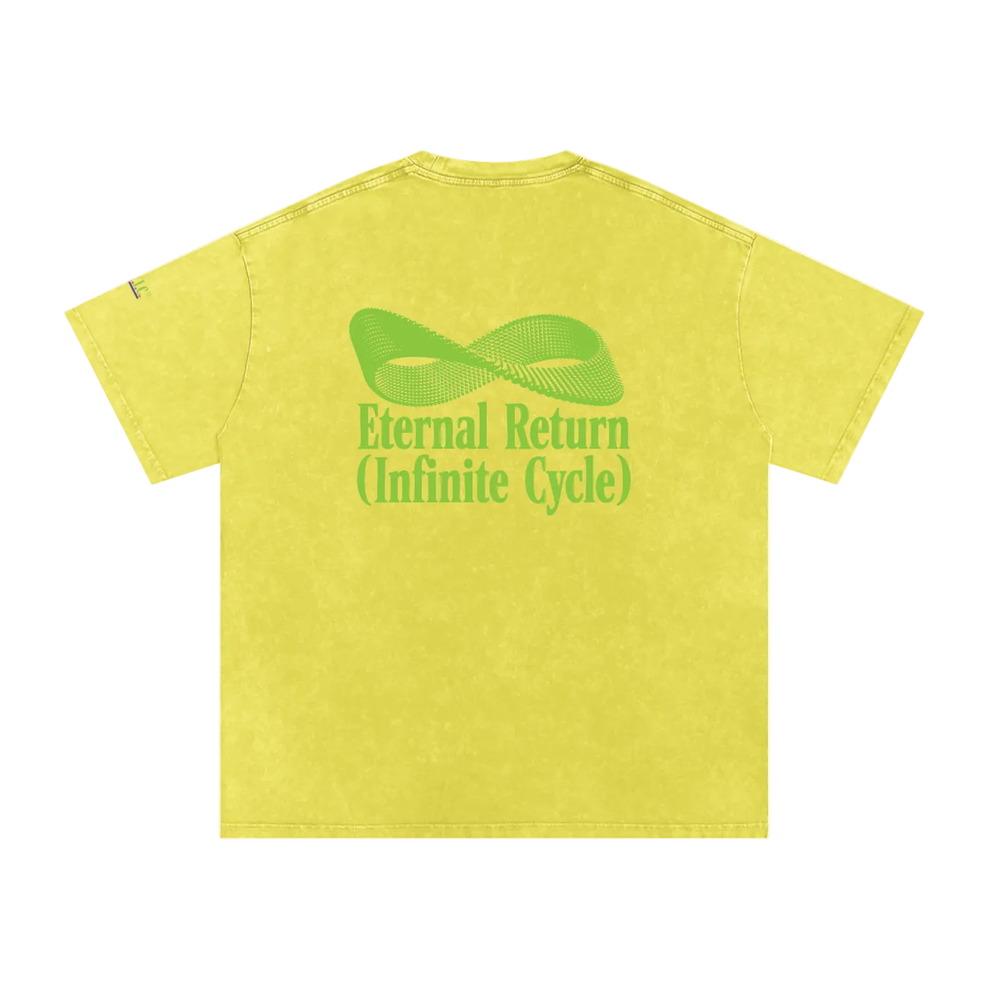 Logo Cotton Tee in Neon