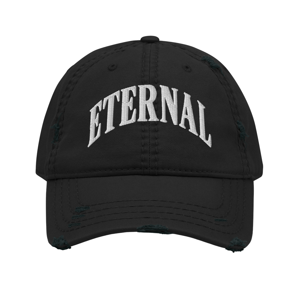 ETERNAL ARC Distressed Cap: Effortless Style Meets Comfort