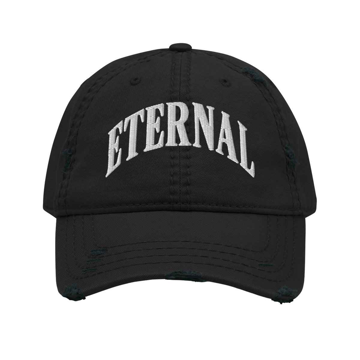 ETERNAL ARC Distressed Cap: Effortless Style Meets Comfort