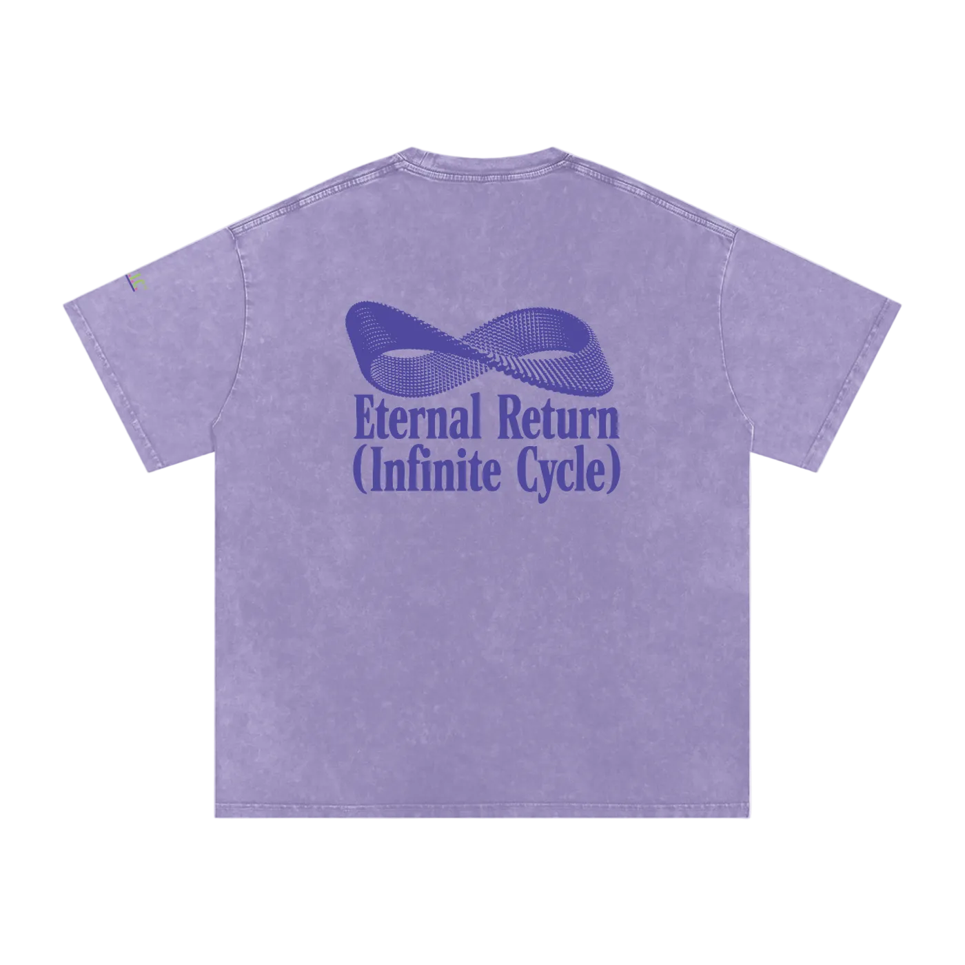 Logo Cotton Tee in Purple