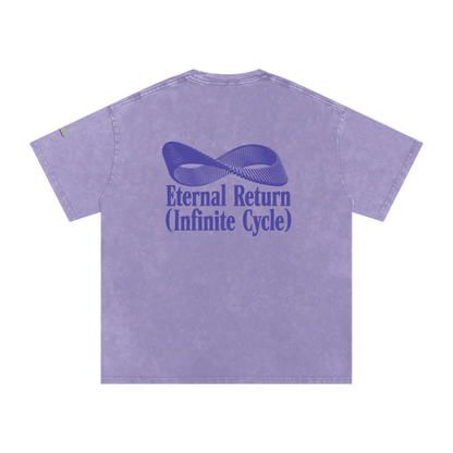 Logo Cotton Tee in Purple
