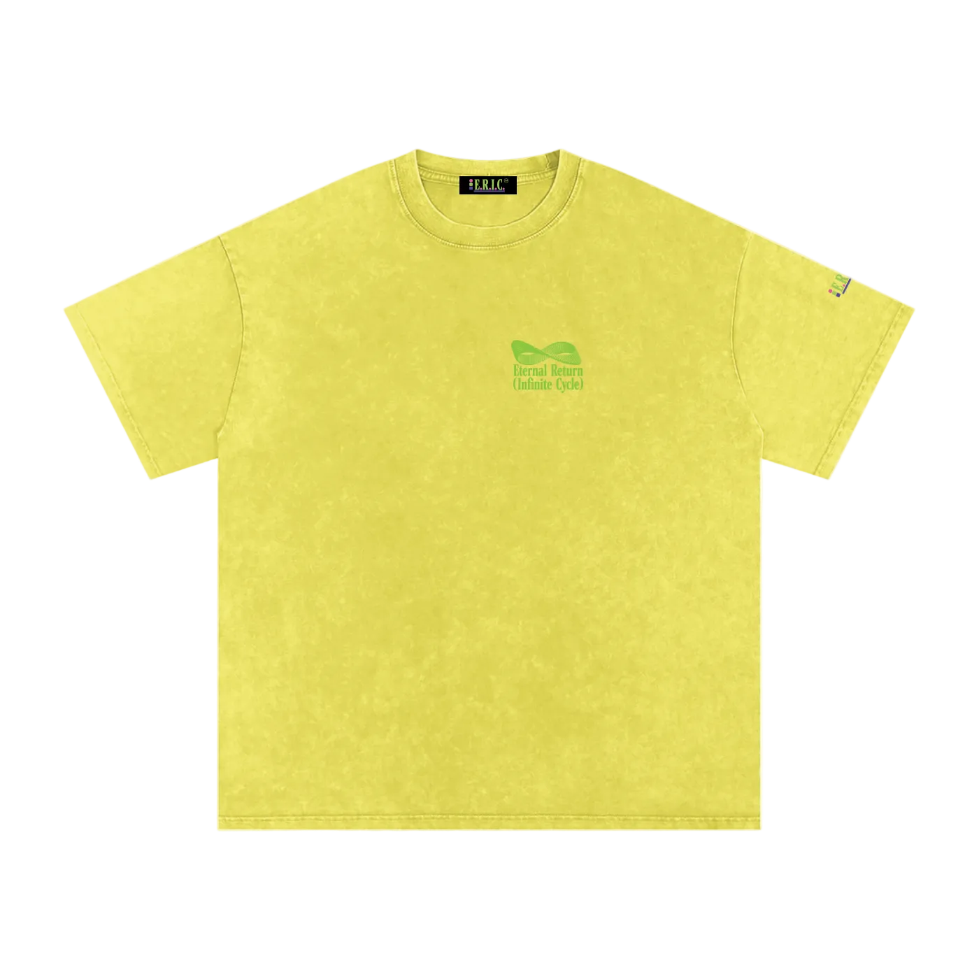 Logo Cotton Tee in Neon