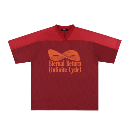 Classic Logo Mesh V-Neck Soccer Jersey