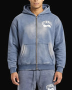 Möbius Sunfade Zip Boxy Fleece Hoodie