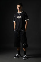 Oval Logo Contrast-Stitched Cotton Tee