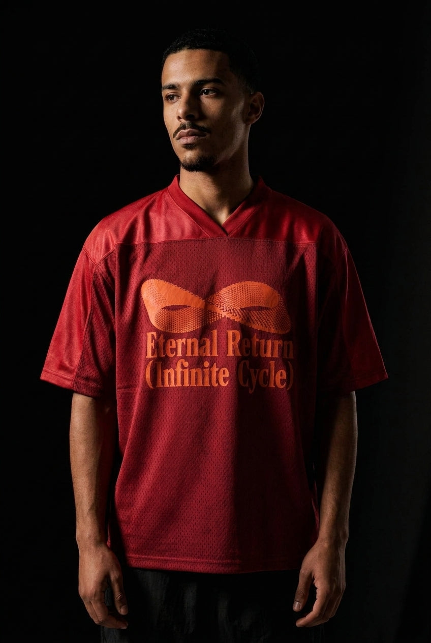 Classic Logo Mesh V-Neck Soccer Jersey