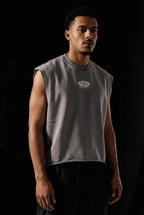 Oval Logo French Terry Boxy Tank Top