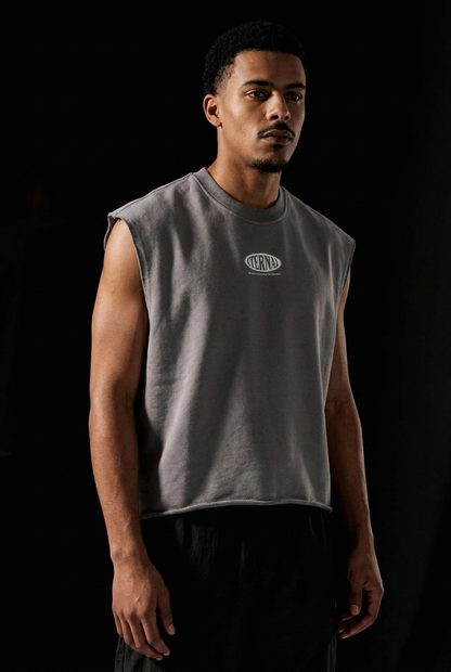 Oval Logo French Terry Boxy Tank Top