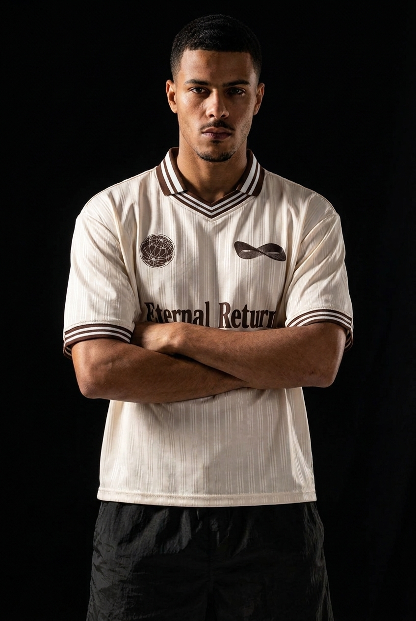 Jersey Polo Shirt - Control Contrast Stripes for Effortless Style
