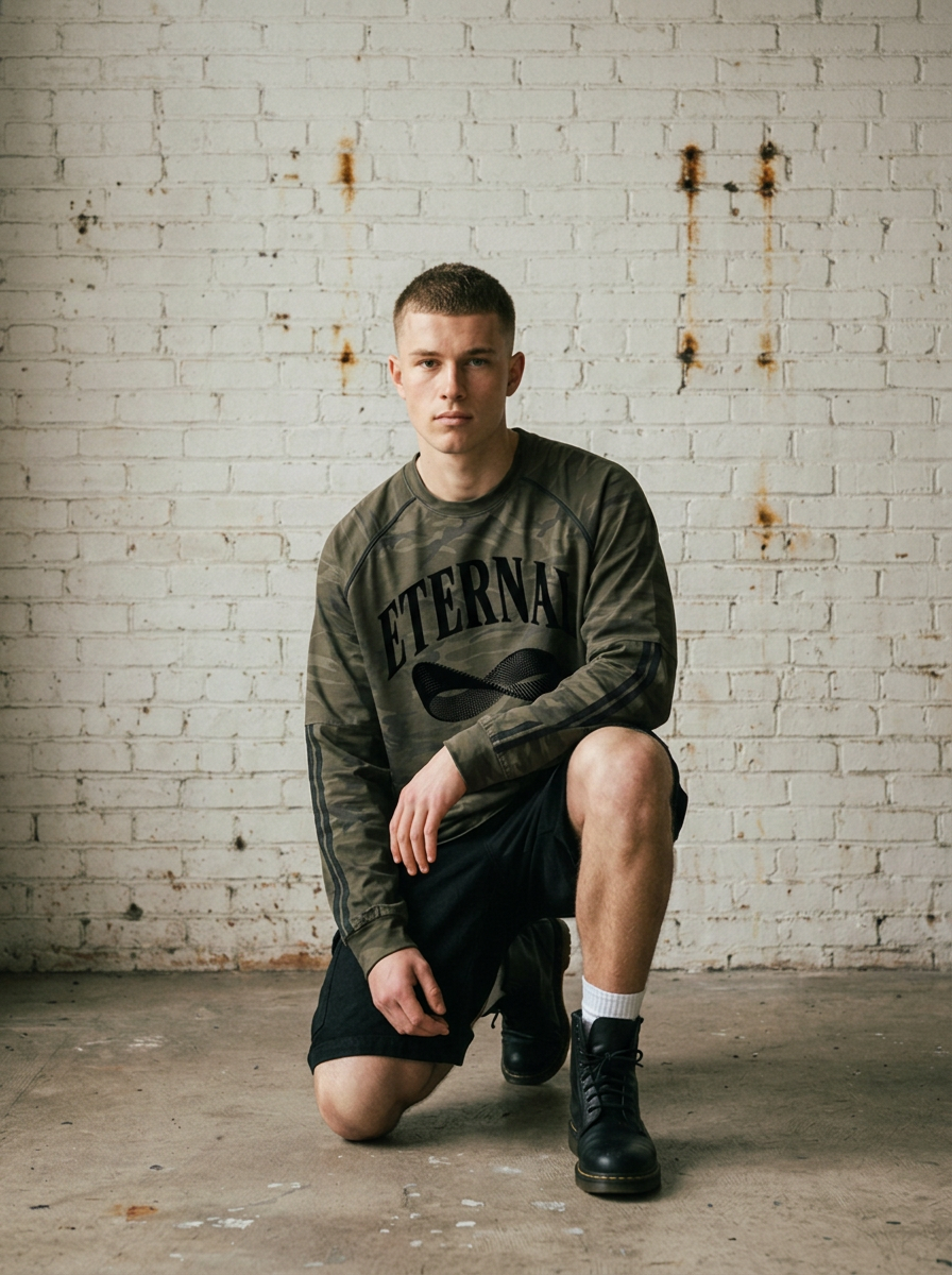 Möbius Camo Loose Long Sleeve Tee