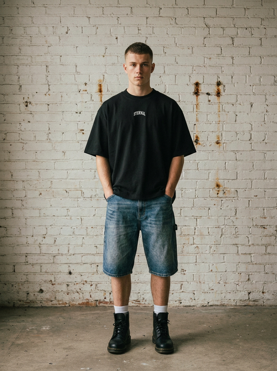 Infinite Cycle Oversized One-Piece Boxy Tee