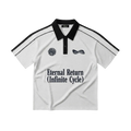 Eternal Contrast Collar Short-Sleeve Polo Shirt