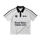 Eternal Contrast Collar Short-Sleeve Polo Shirt