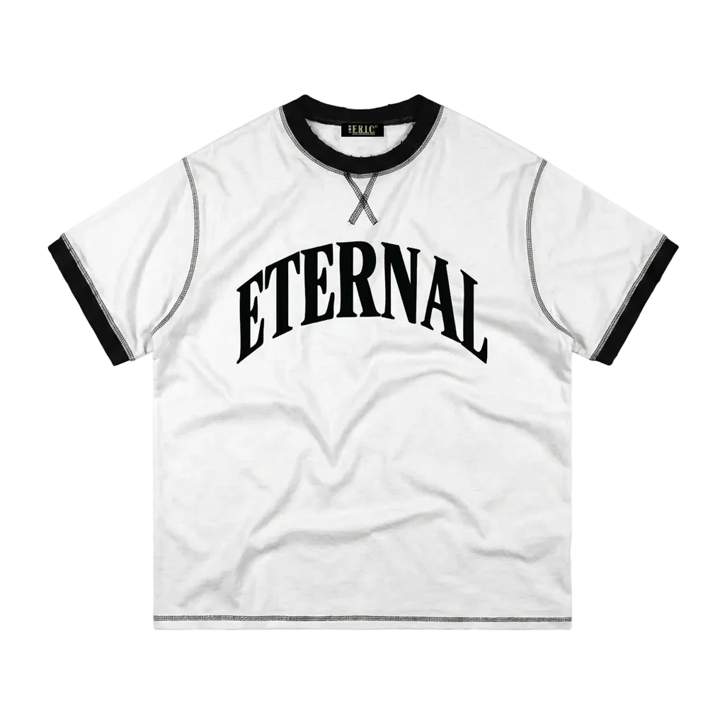 Arc Contrast-Stitched Cotton Tee