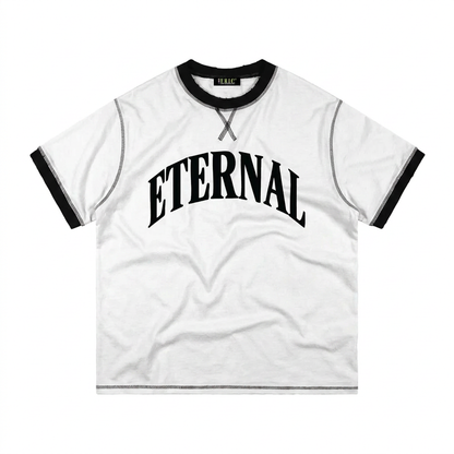 アーク コントラストステッチ コットンTシャツ
