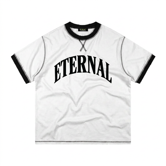 アーク コントラストステッチ コットンTシャツ