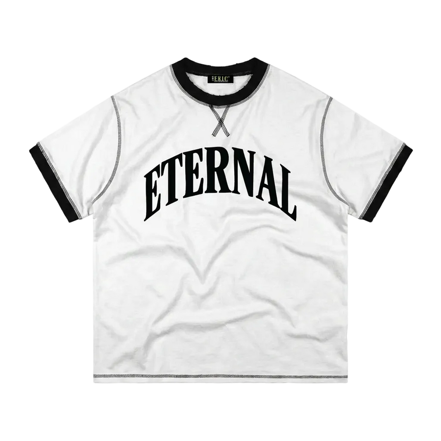 アーク コントラストステッチ コットンTシャツ