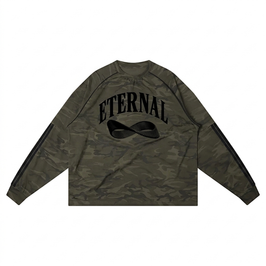 メビウス カモ ルーズロングスリーブTシャツ