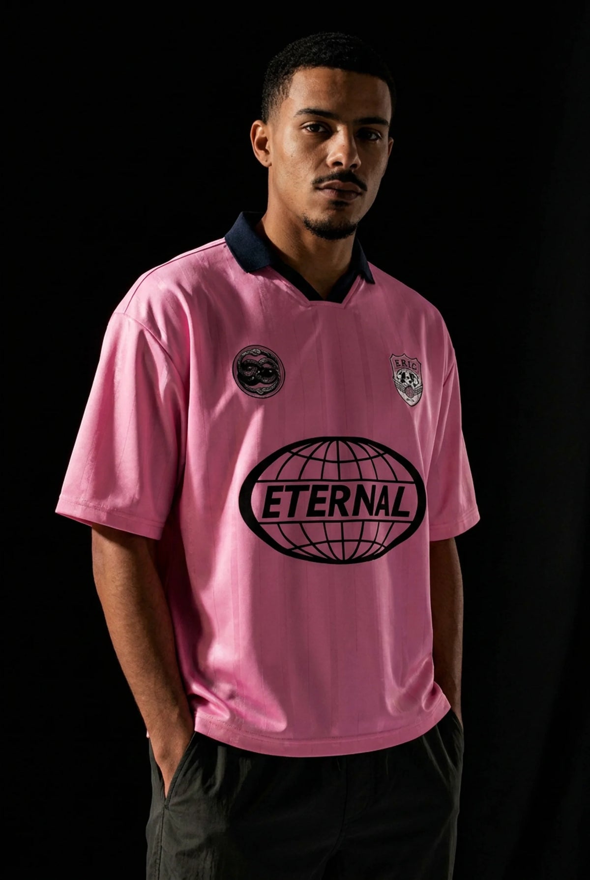 ERIC FC Striped Boxy Soccer Jersey