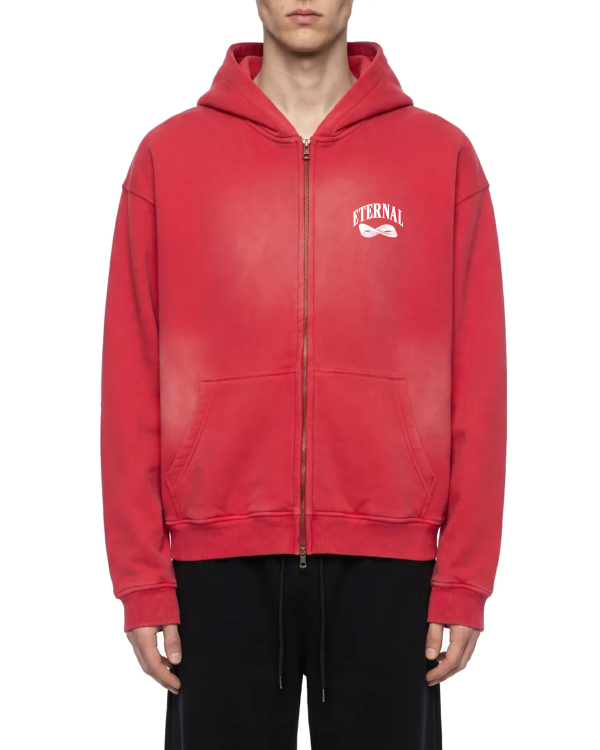 Möbius Sunfade Zip Boxy Fleece Hoodie